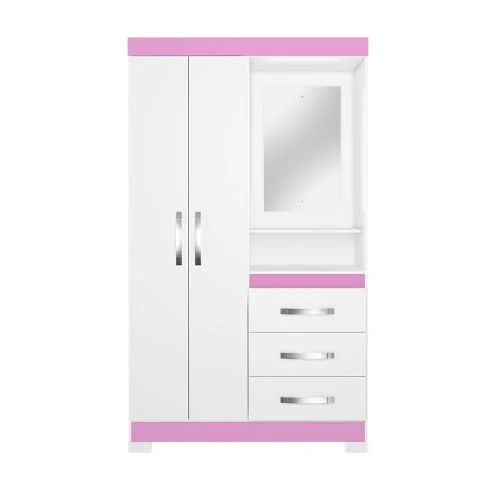 Guarda Roupa Solteiro NT5170 - Estrutura em MDP, Pintura U.V, Porta Articulada, Corrediça Metálica - Notável